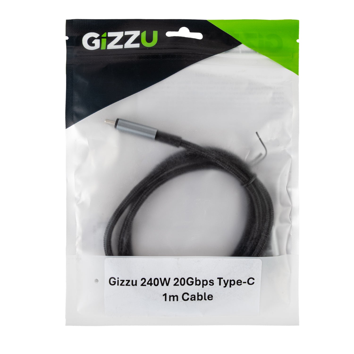 Gizzu 240W 20GBPS Type-C 1M Cable image 4