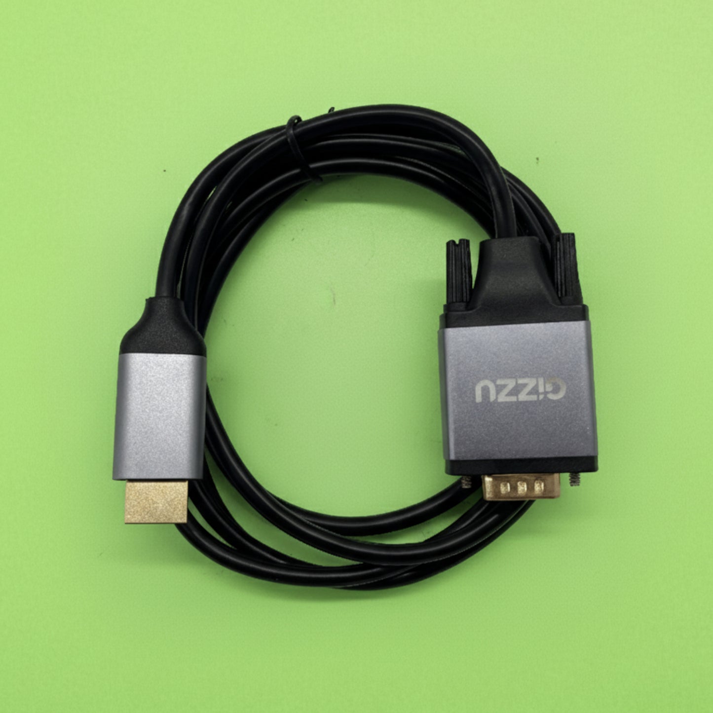 Gizzu Full HD HDMI To VGA Cable (1.8M) Black image 3