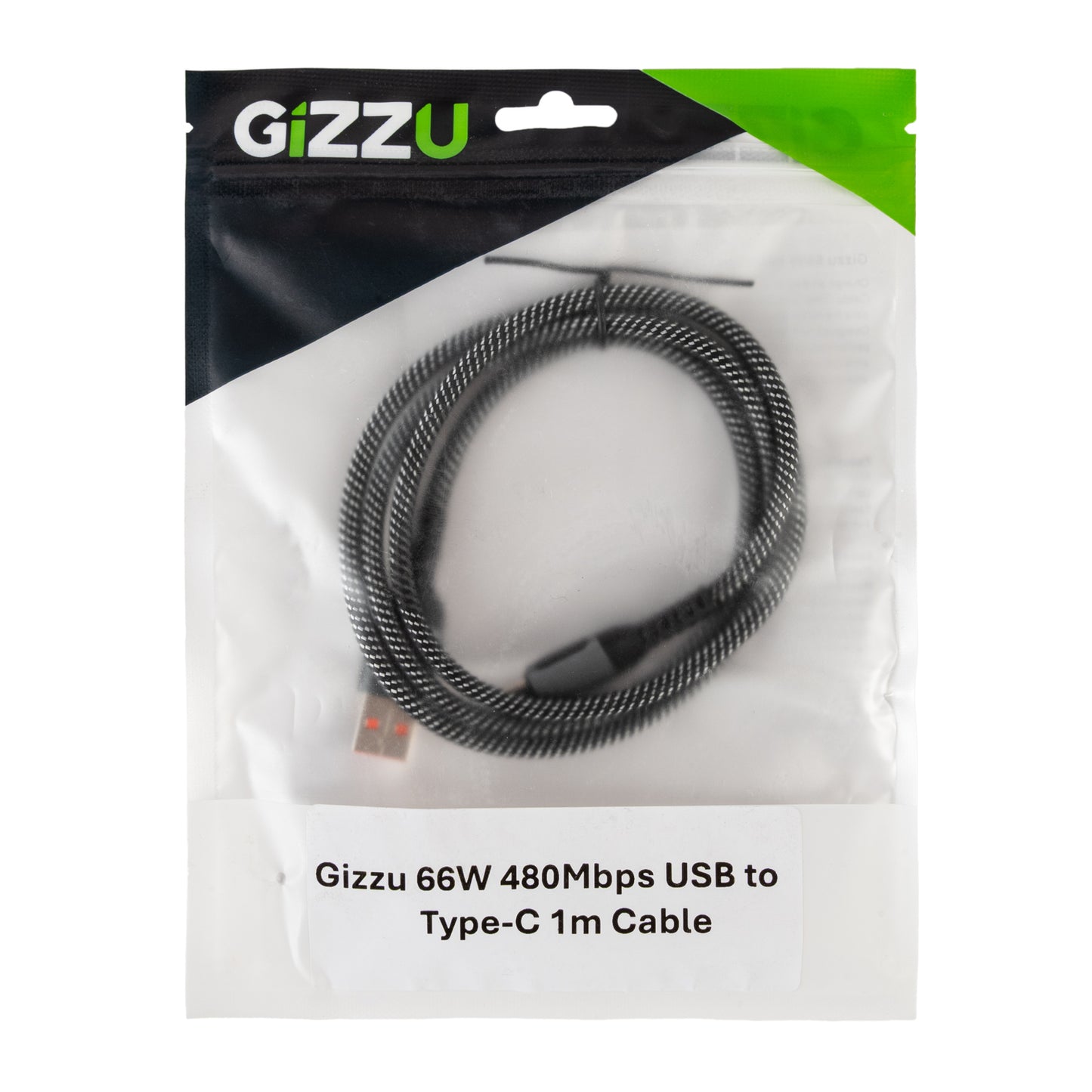 Gizzu 66W 480MBPS USB To Type-C 1M Cable image 4