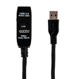 Gizzu USB 3.0 Active Extension Cable 5M Black image 2