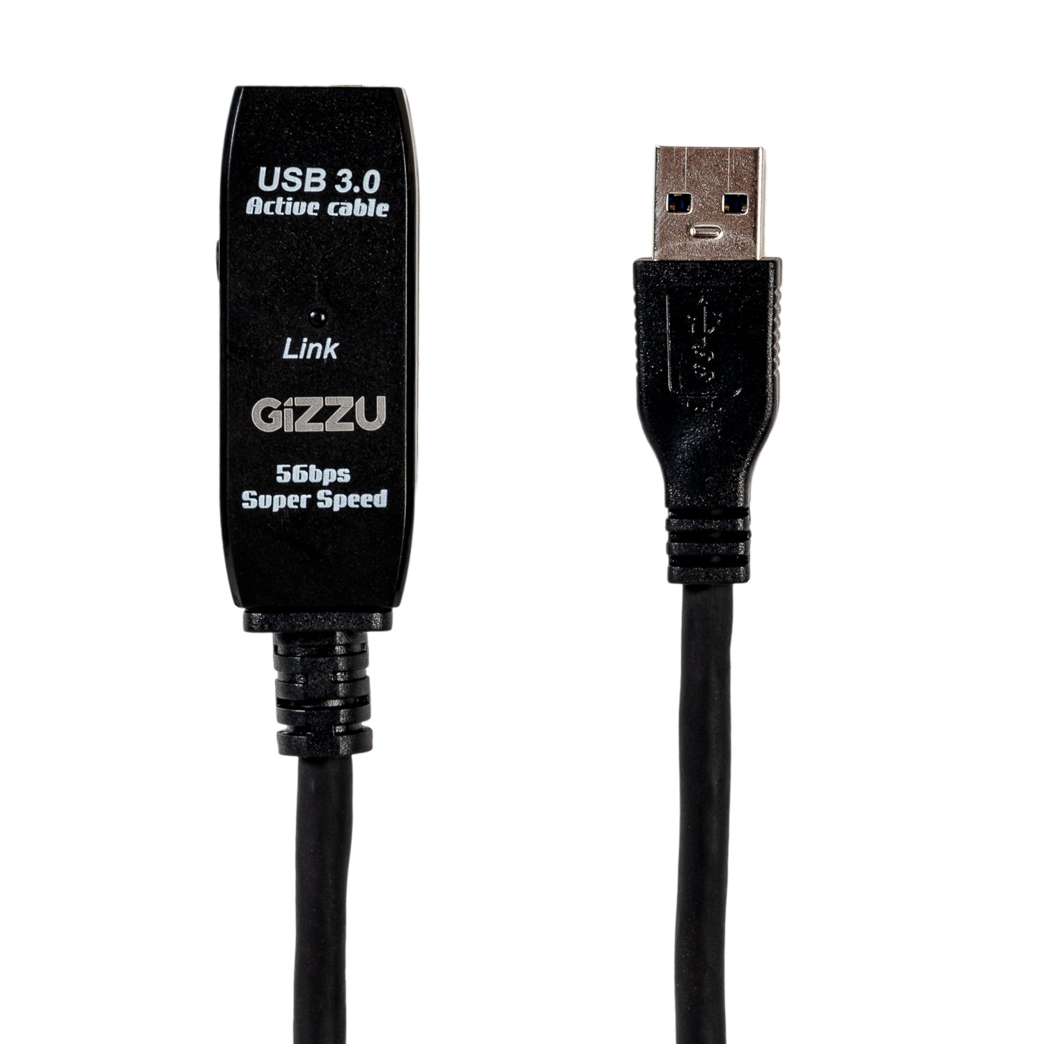 Gizzu USB 3.0 Active Extension Cable 5M Black image 2