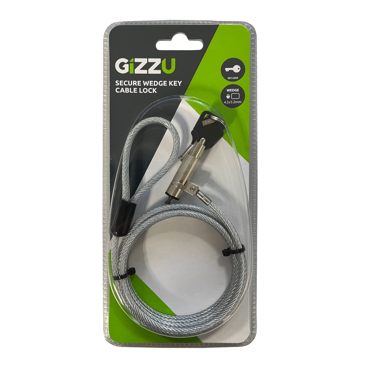 Gizzu 1.8M Wedge Cable Lock image 2