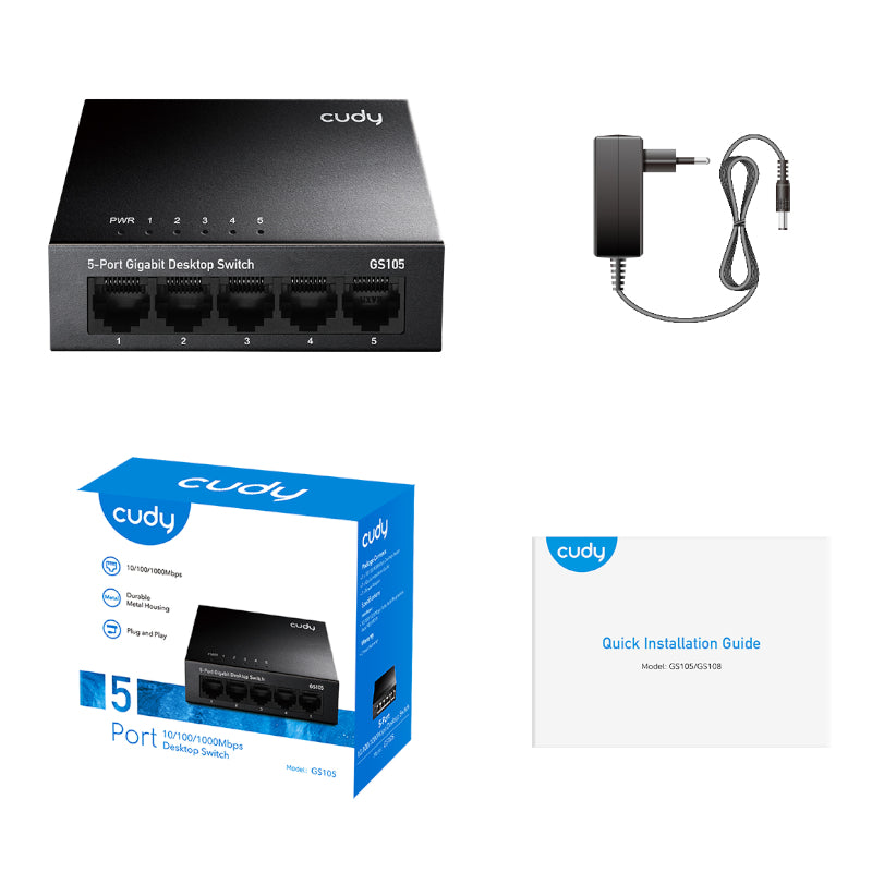 Cudy 5-PORT Gigabit Metal Switch image 3