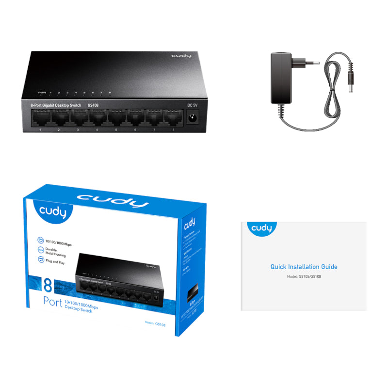 Cudy 8-PORT Gigabit Metal Switch image 3