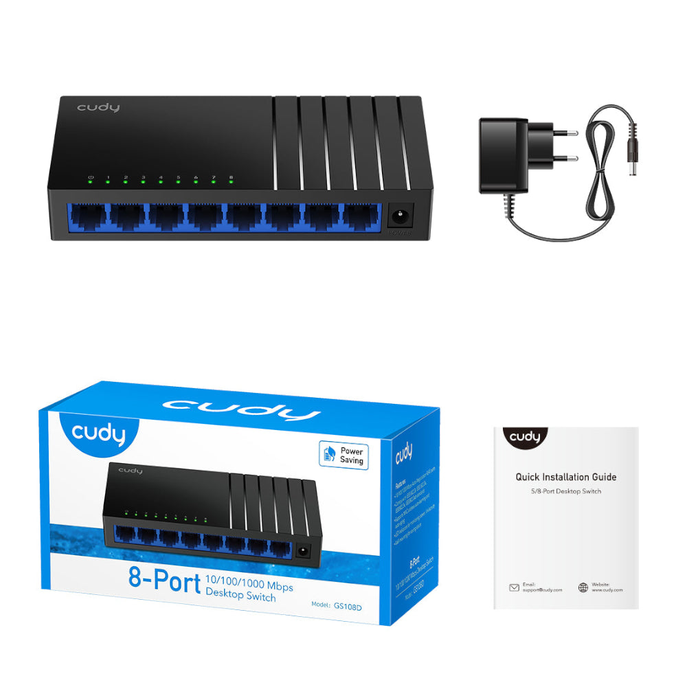 Cudy 8-PORT Gigabit Desktop Switch image 3