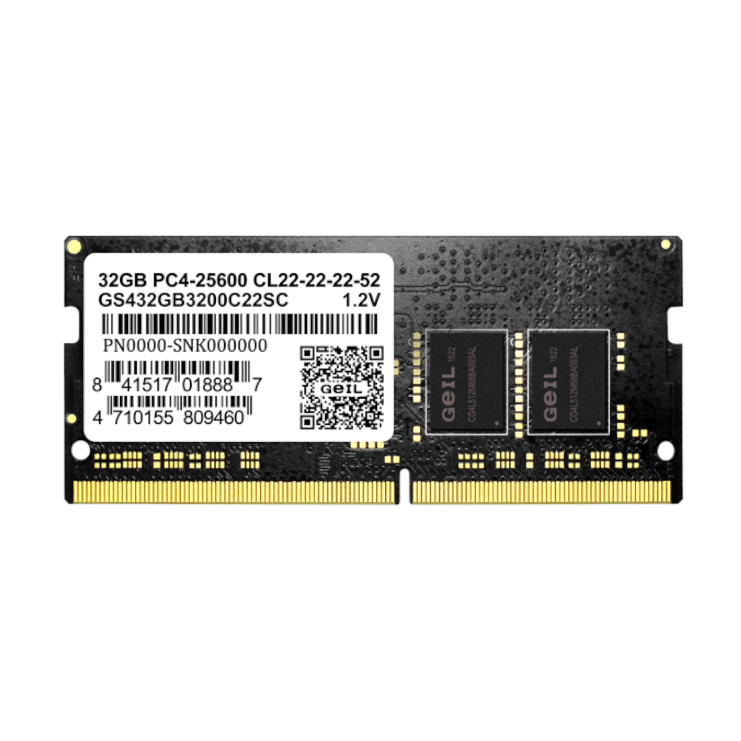 Geil Pristine 32GB DDR4 3200MHZ Notebook Memory image 3