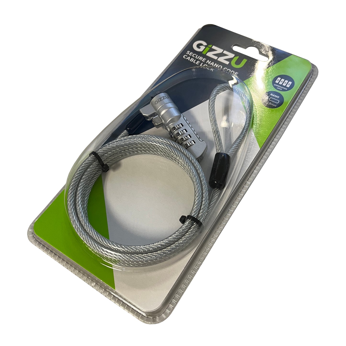 Gizzu 1.8M Nano Combination Lock Security Cable image 4