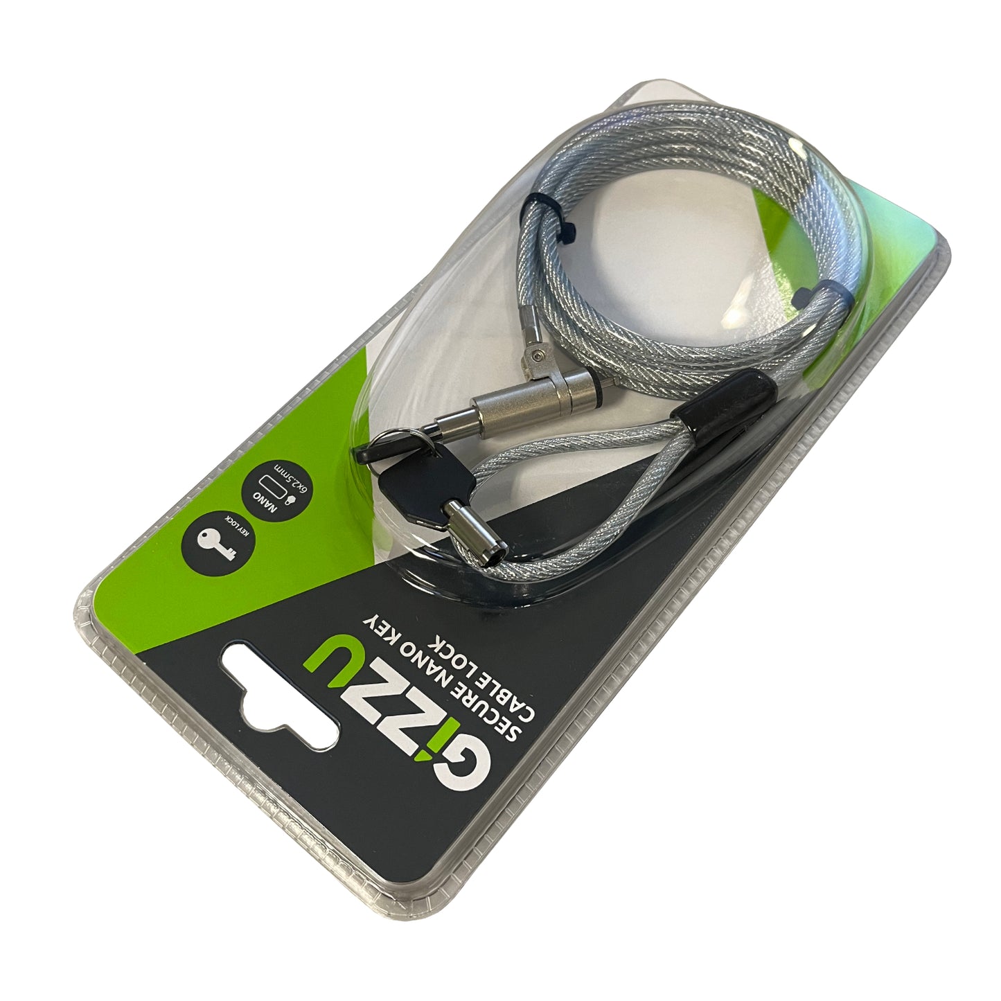 Gizzu 1.8M Nano Key Lock Security Cable With Key image 5
