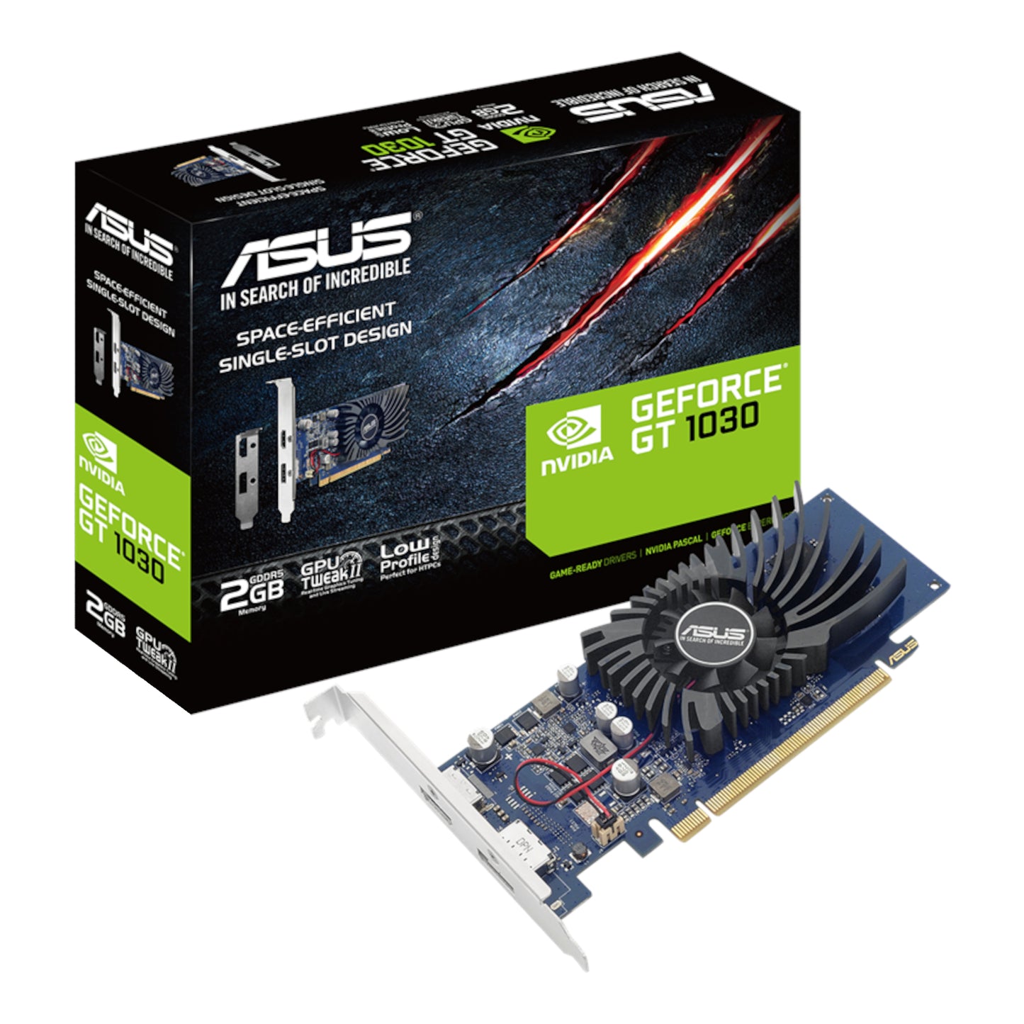 Asus Geforce® Gt 1030 2GB GDDR5 Low Profile Graphics Card