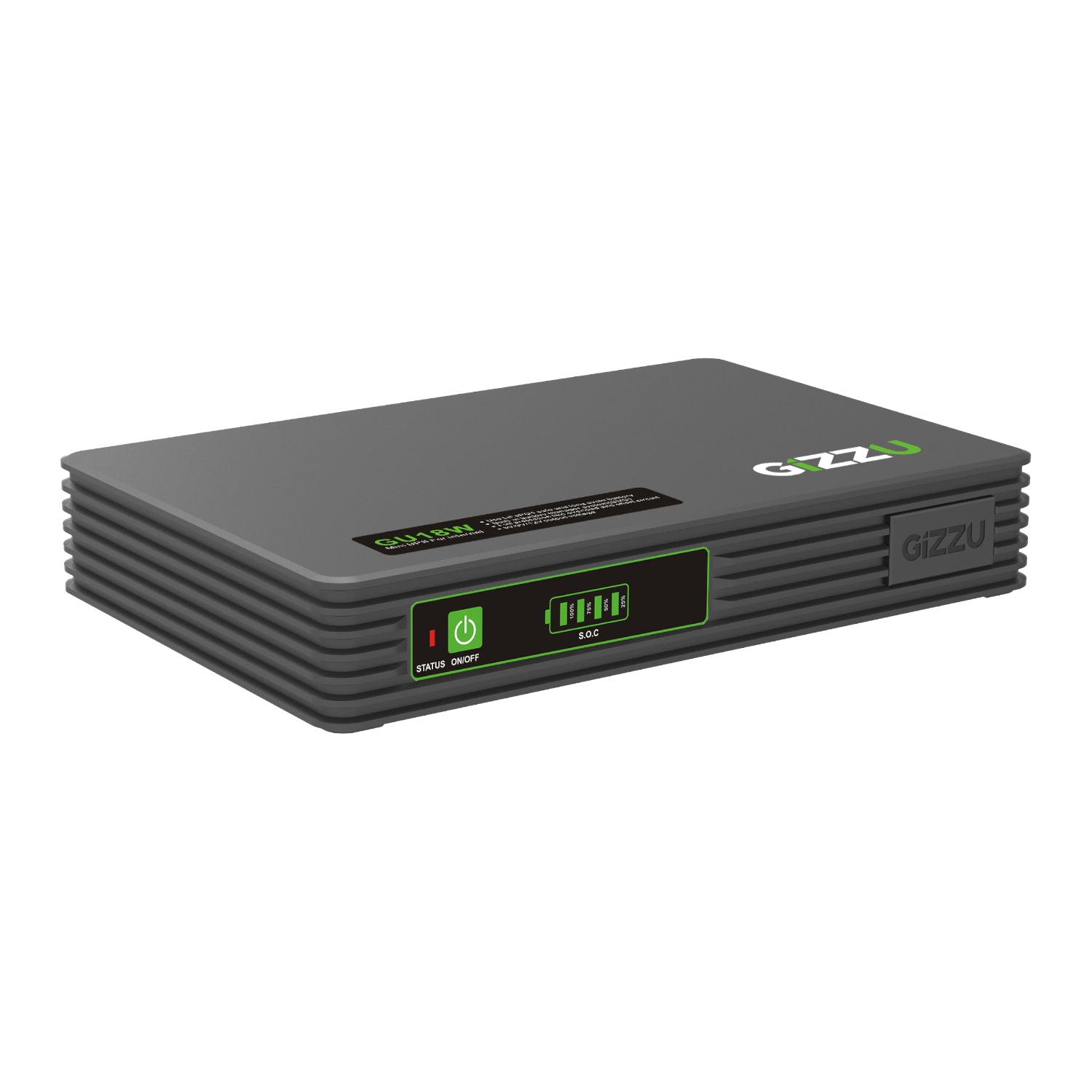 Gizzu Surf Simple 18W 55WH LIFEPO4 Mini Dc Ups Black