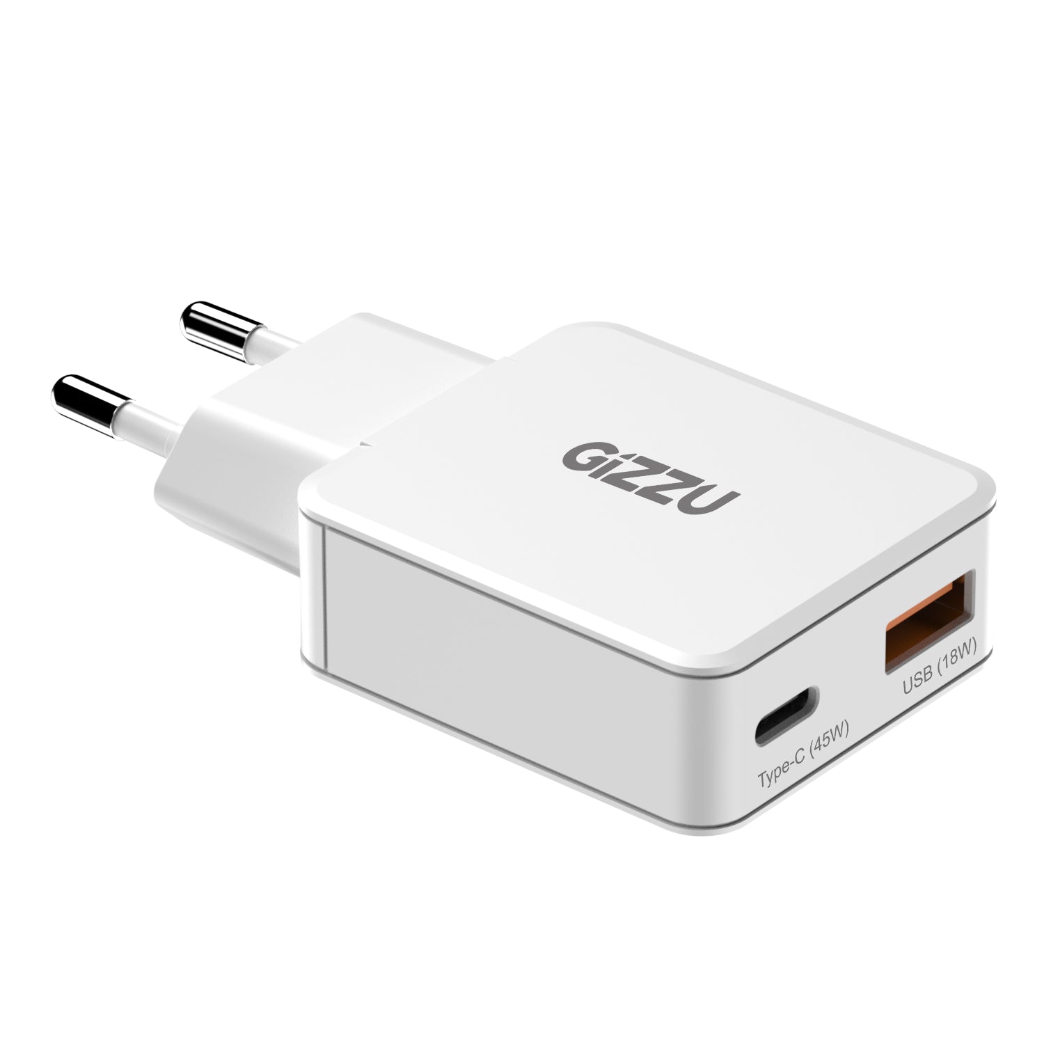 Gizzu 2-PORT 45W Gan Wall Charger image 3