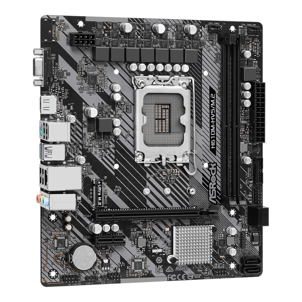 Asrock H610M-HVS/M.2 R2.0 INTEL Lga 1700 M-ATX Motherboard image 4