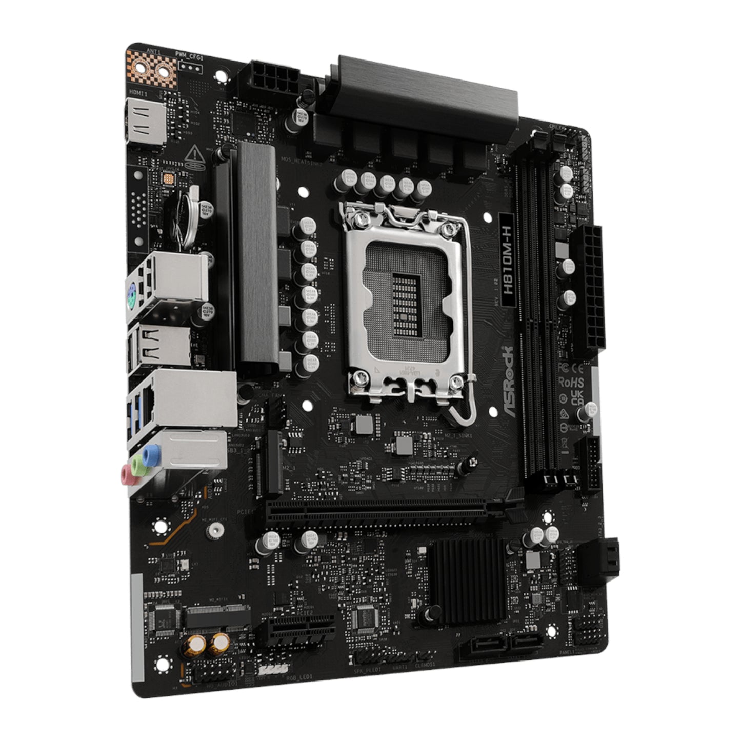 Asrock INTEL LGA1851 Micro ATX Motherboard Black image 3