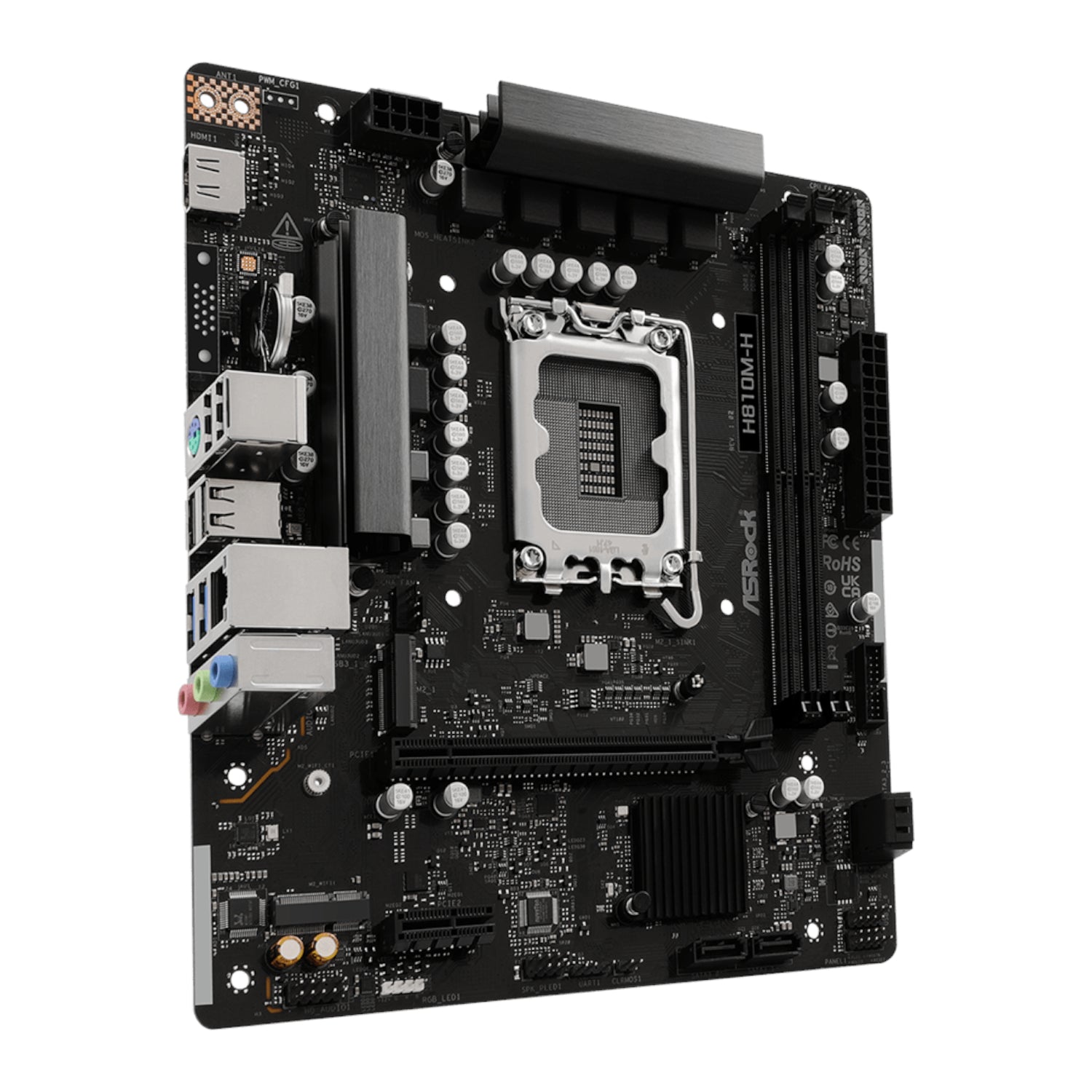 Asrock INTEL LGA1851 Micro ATX Motherboard Black image 3