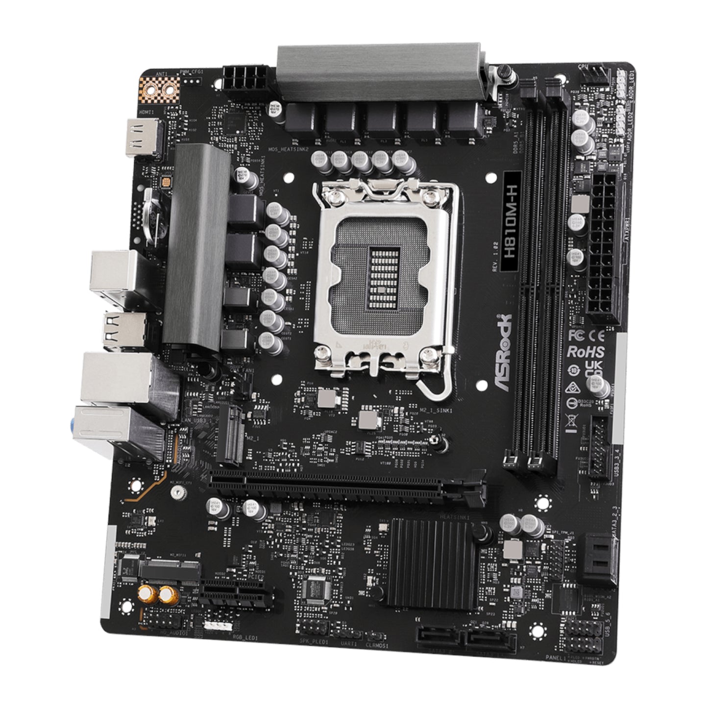 Asrock INTEL LGA1851 Micro ATX Motherboard Black image 4
