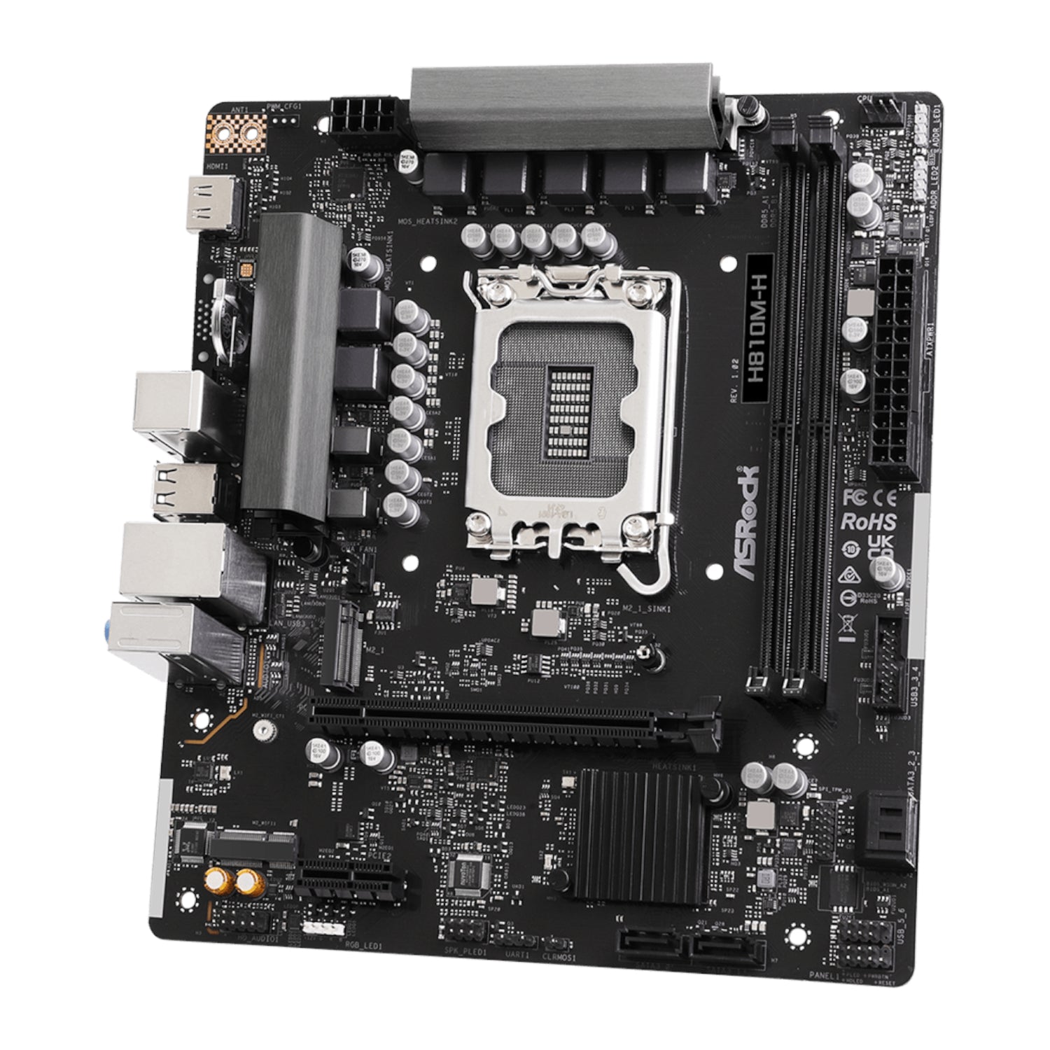 Asrock INTEL LGA1851 Micro ATX Motherboard Black image 4