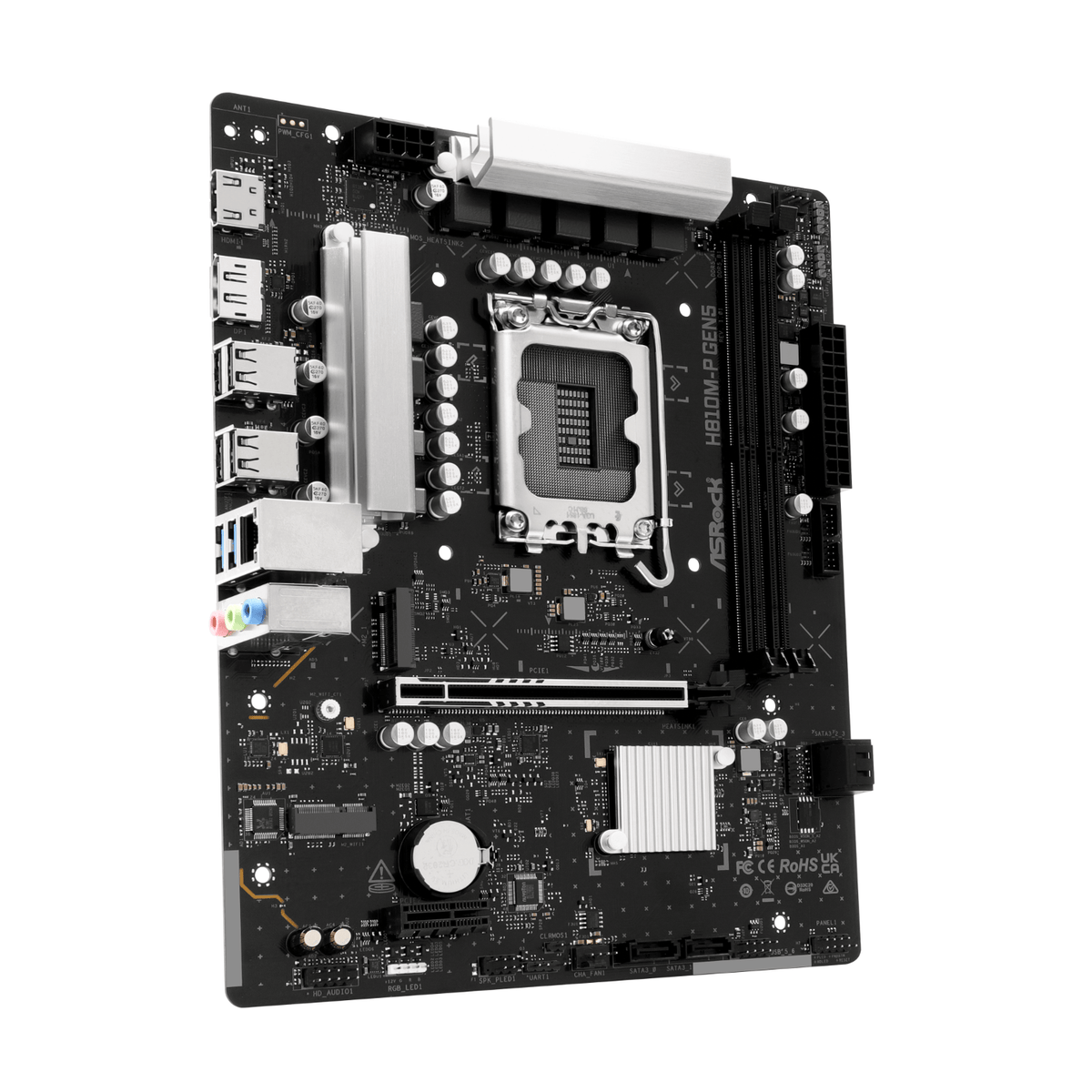 Asrock H810M-P Gen 5 INTEL Lga 1851 M-ATX Motherboard image 3