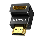 Ugreen HD112 HDMI 4K Male To Female Down-Angled Connector Black