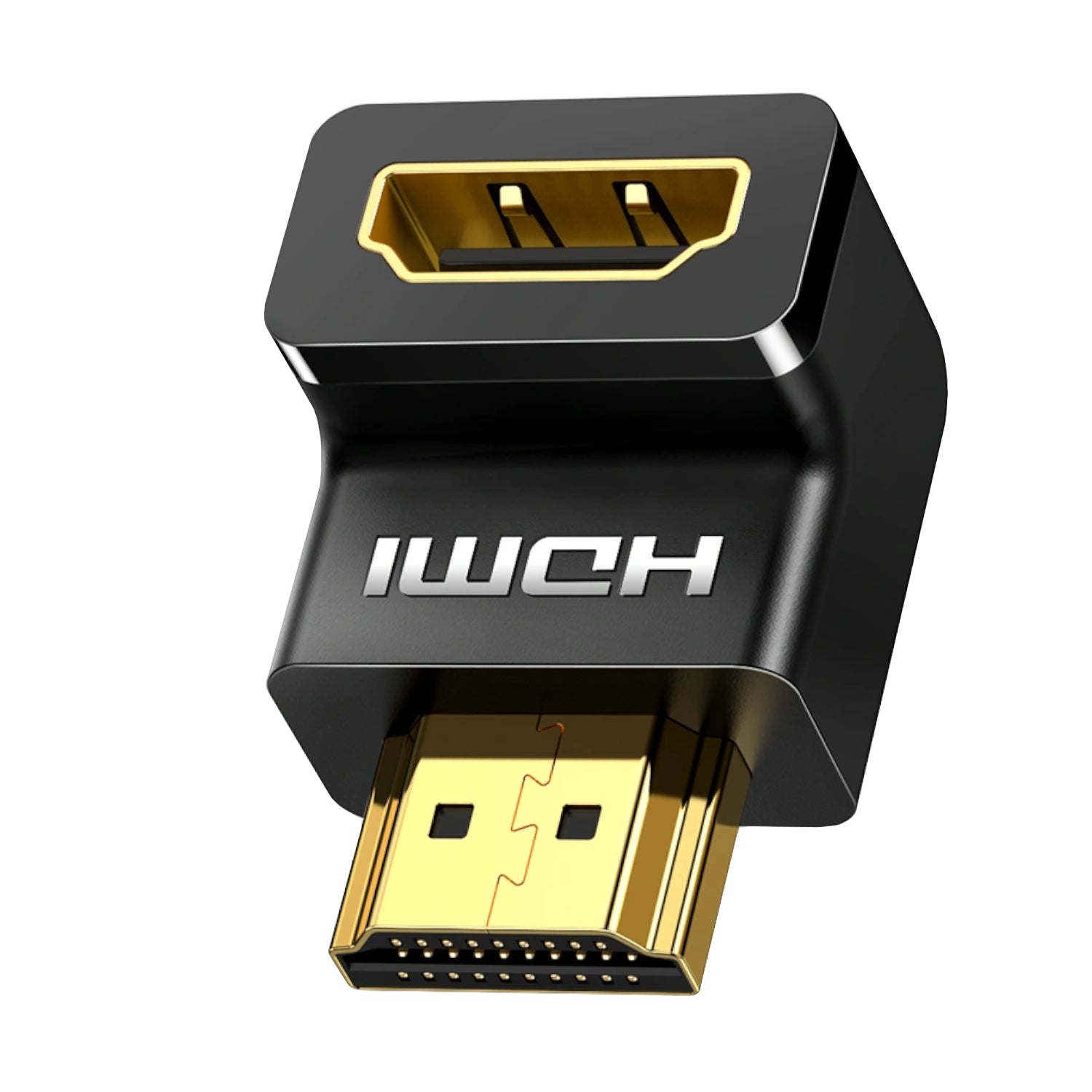 Ugreen HD112 HDMI 4K Male To Female Down-Angled Connector Black