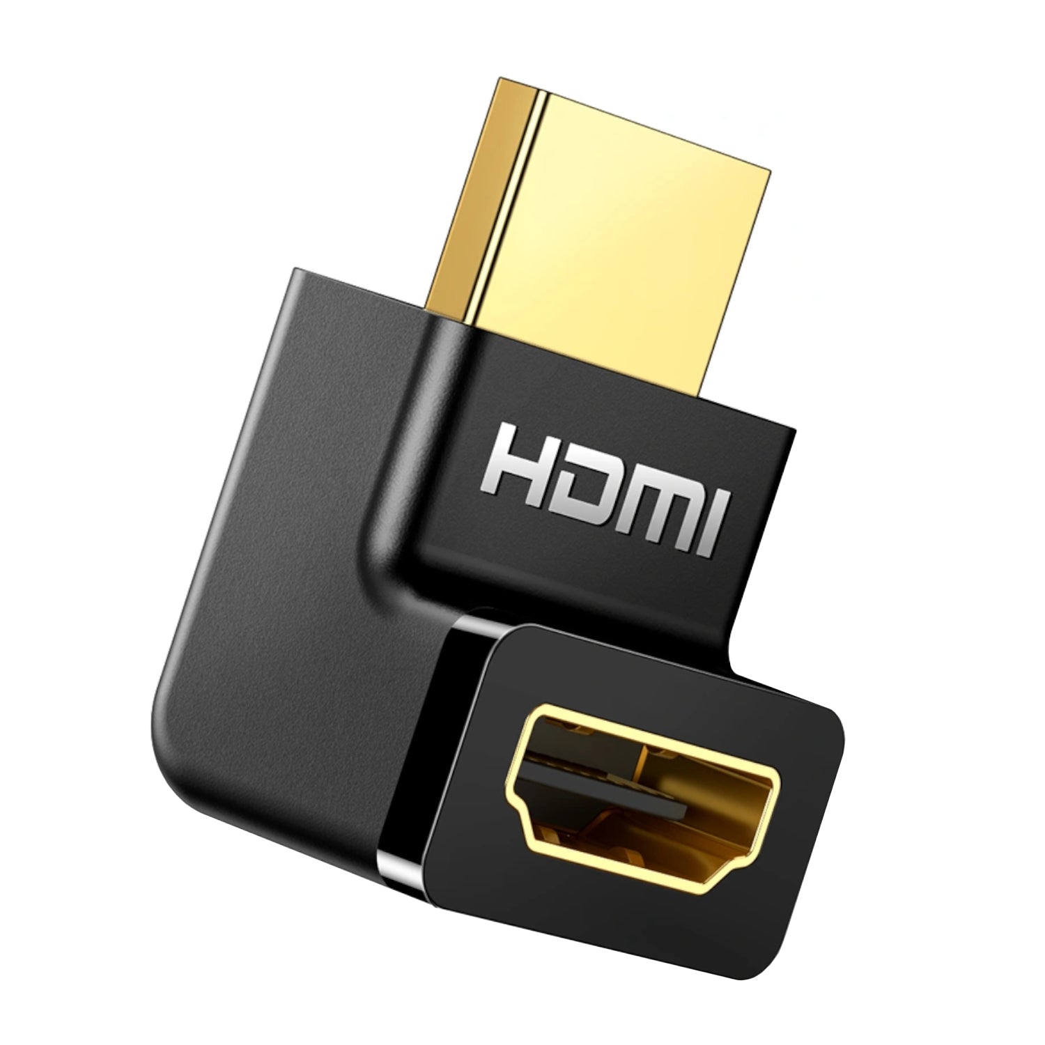 Ugreen HD112 HDMI 4K Male To Female Up-Angled Connector Black