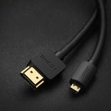 Ugreen HD127 Micro HDMI To HDMI 2.0 Cable 1.5M Black image 2