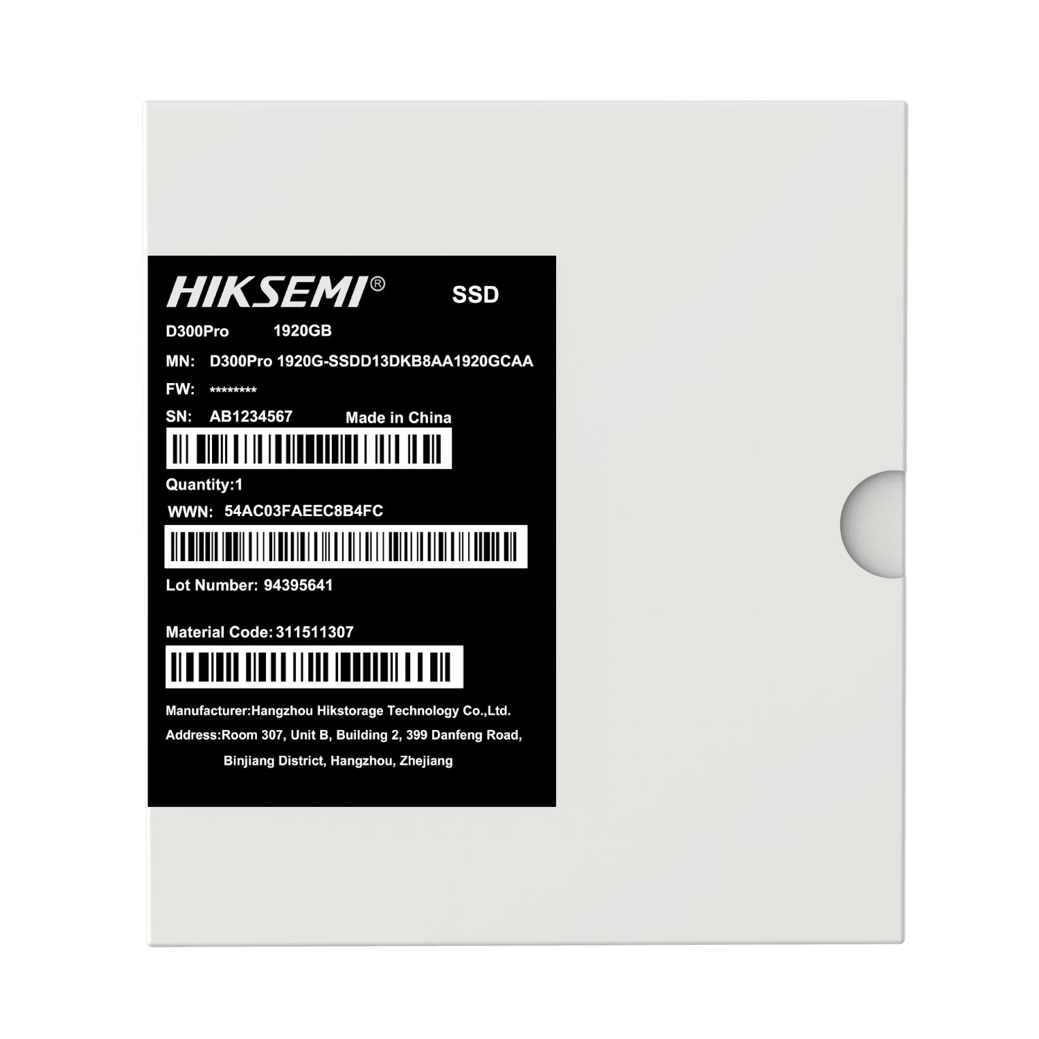 Hiksemi D300 Pro Tantalum Capacitor 1920GB SATA III Enterprise SSD image 4