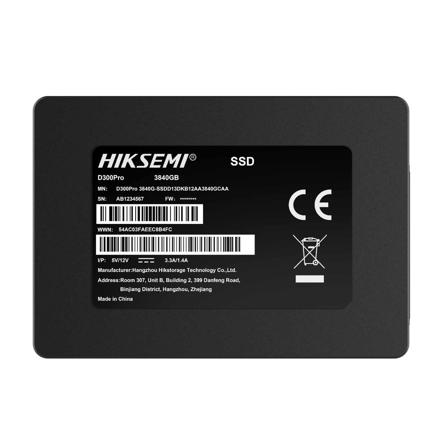 Hiksemi D300 Pro Tantalum Capacitor 3840GB SATA III Enterprise SSD image 2