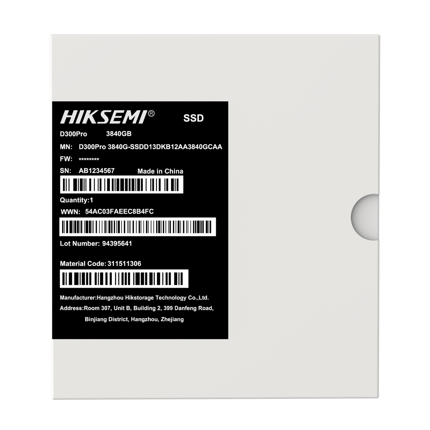 Hiksemi D300 Pro Tantalum Capacitor 3840GB SATA III Enterprise SSD image 4