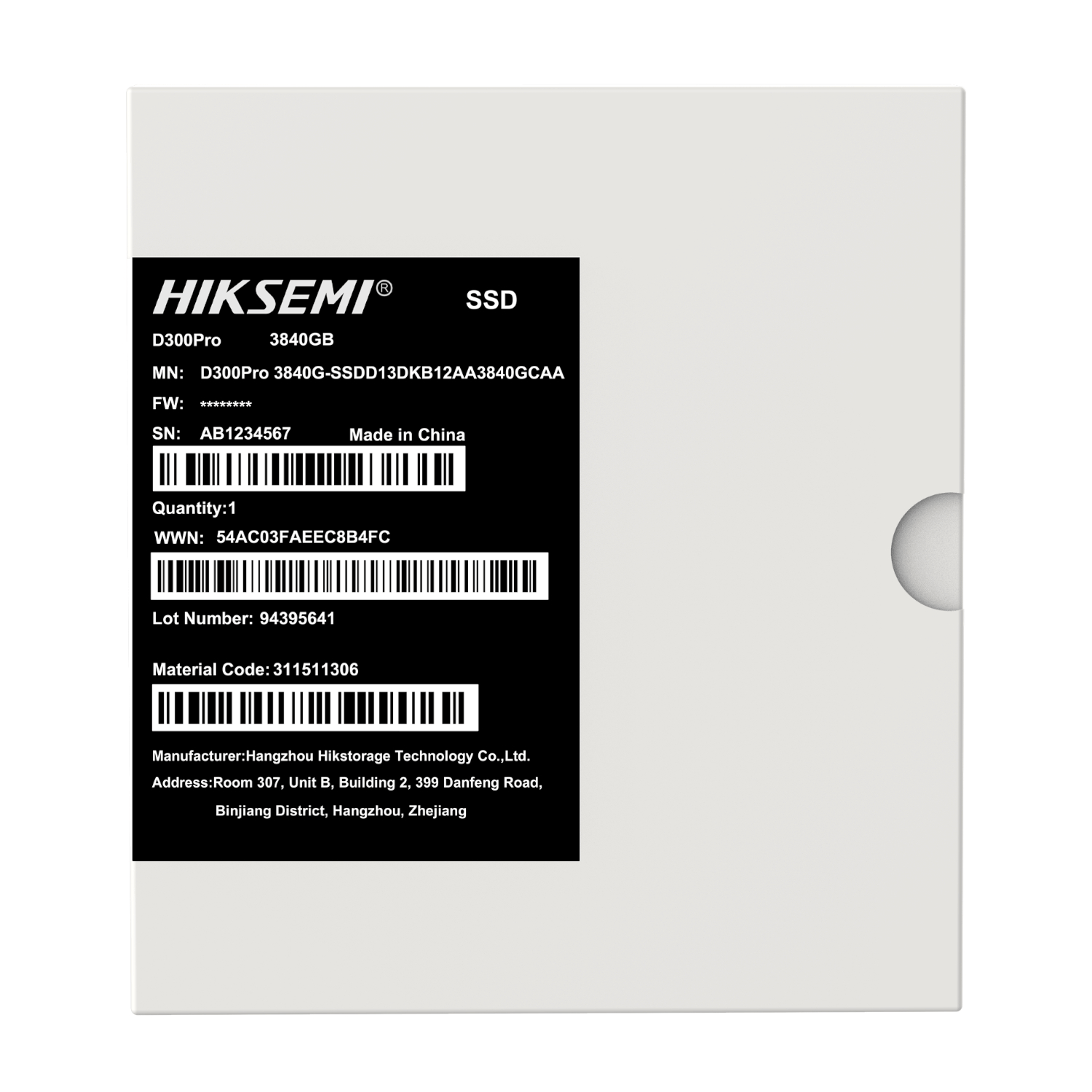 Hiksemi D300 Pro Tantalum Capacitor 3840GB SATA III Enterprise SSD image 4