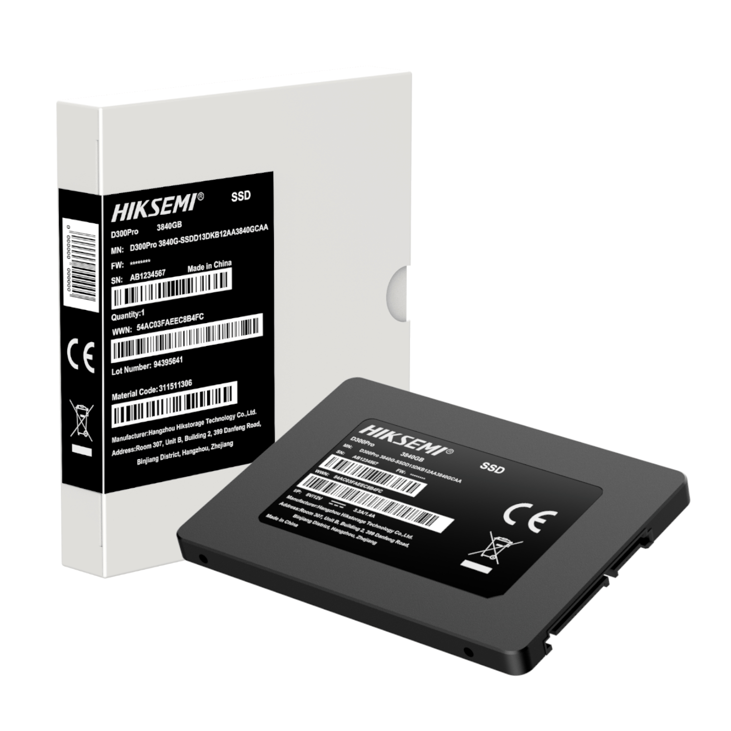 Hiksemi D300 Pro Tantalum Capacitor 3840GB SATA III Enterprise SSD image 5