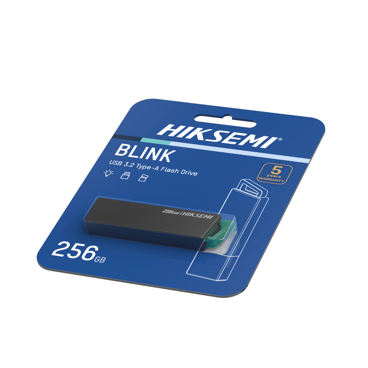 Hiksemi Blink 256GB USB3.2 Flash Drive Black image 5
