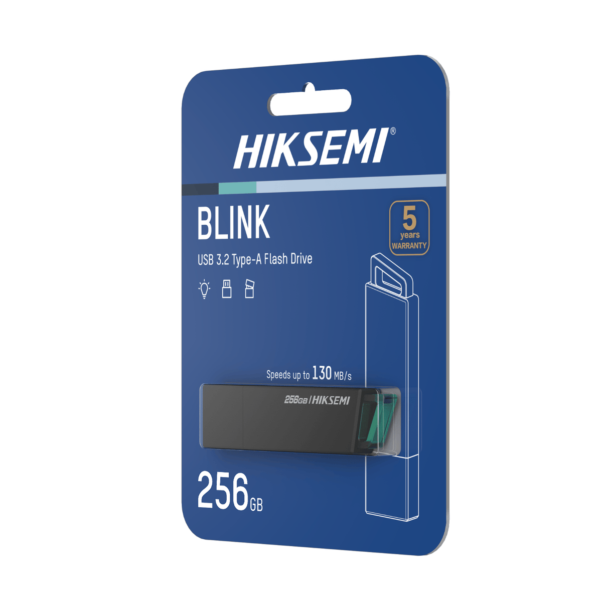 Hiksemi Blink 256GB USB3.2 Flash Drive Black image 6