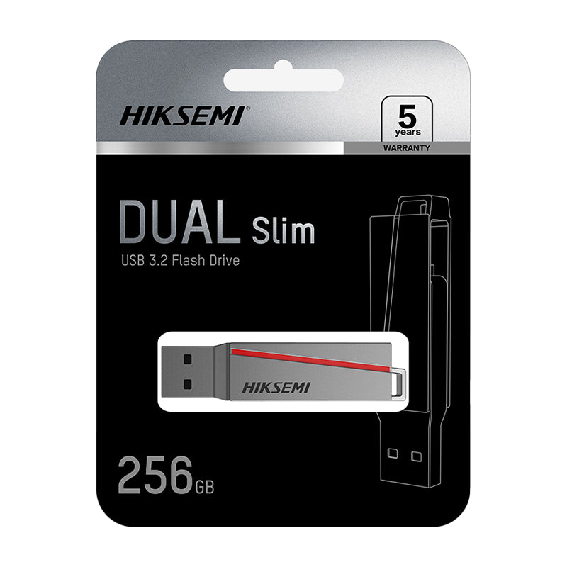 Hiksemi Dual Slim 256GB USB3.2 Flash Drive image 4