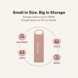 Hiksemi Essential 128GB USB3.0 Flash Drive Rose Gold image 6