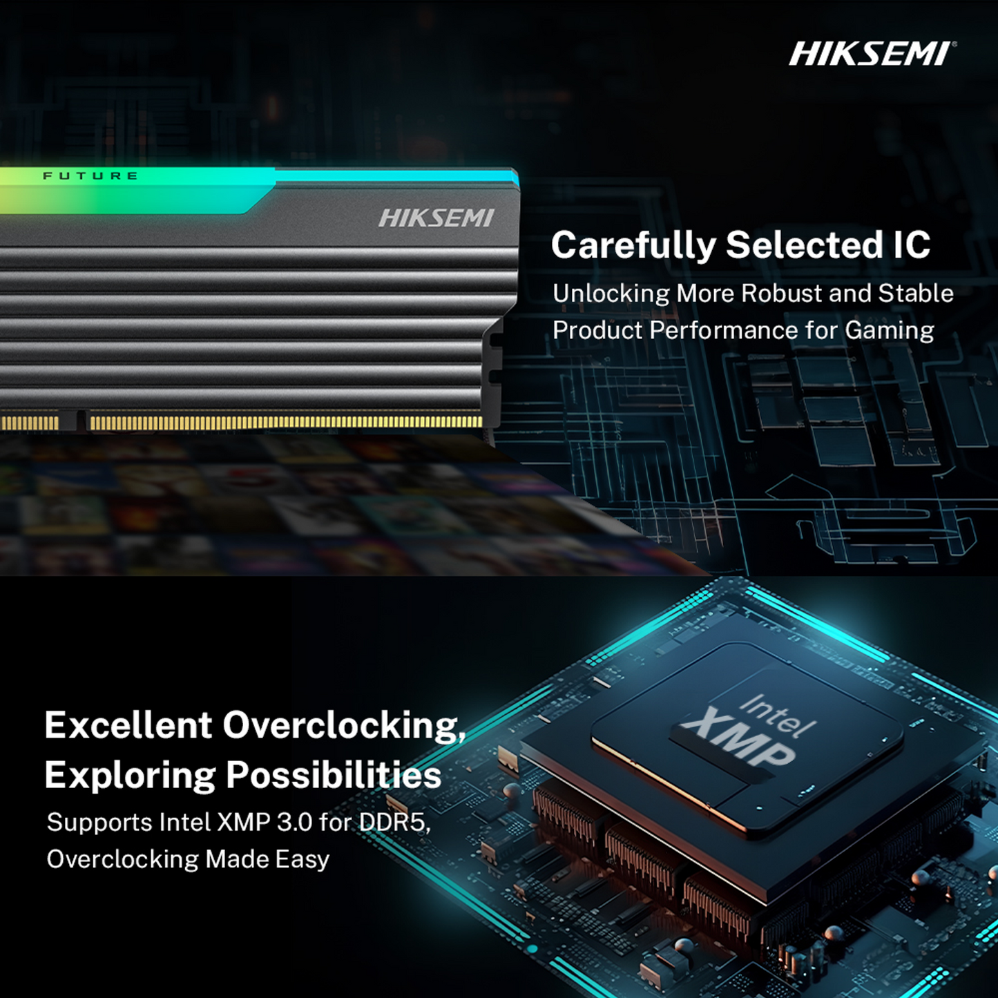 Hiksemi Future RGB 16GBKIT (2X8GB) 3600MHZ DDR4 Desktop Gaming Memory Black image 6