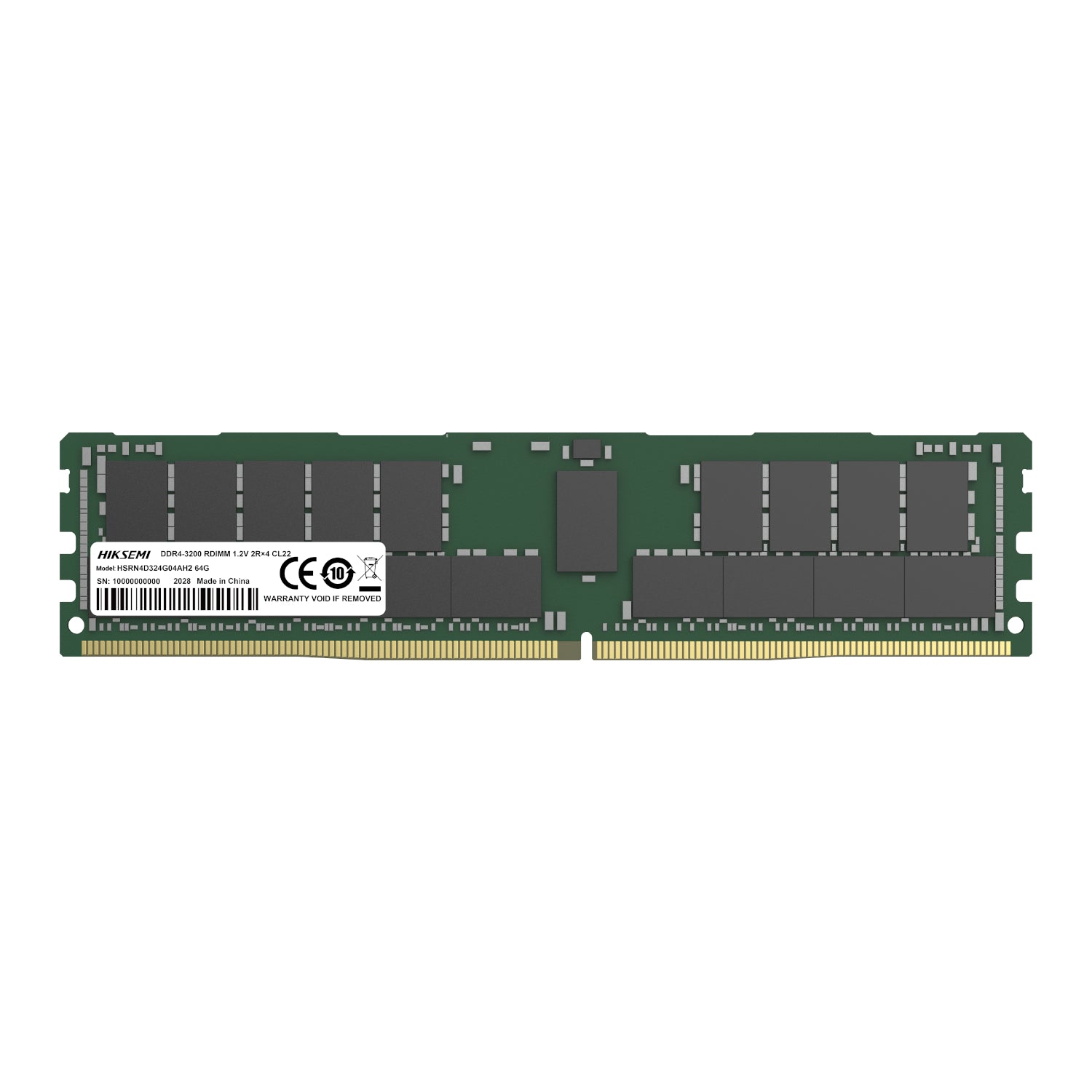 Hiksemi 64GB 3200MHZ DDR4 RDIMM Memory