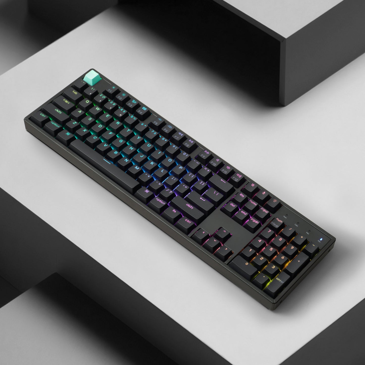 Keychron K10 He 100% Hot-Swap Gateron Dbl-Rail Nebula Switch RGB Wireless Keyboard Black image 6