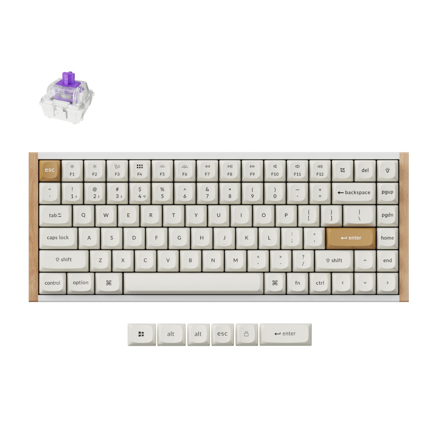 Keychron K2 He Wireless Edition Magnetic Custom Keyboard | Nebula Switch – White