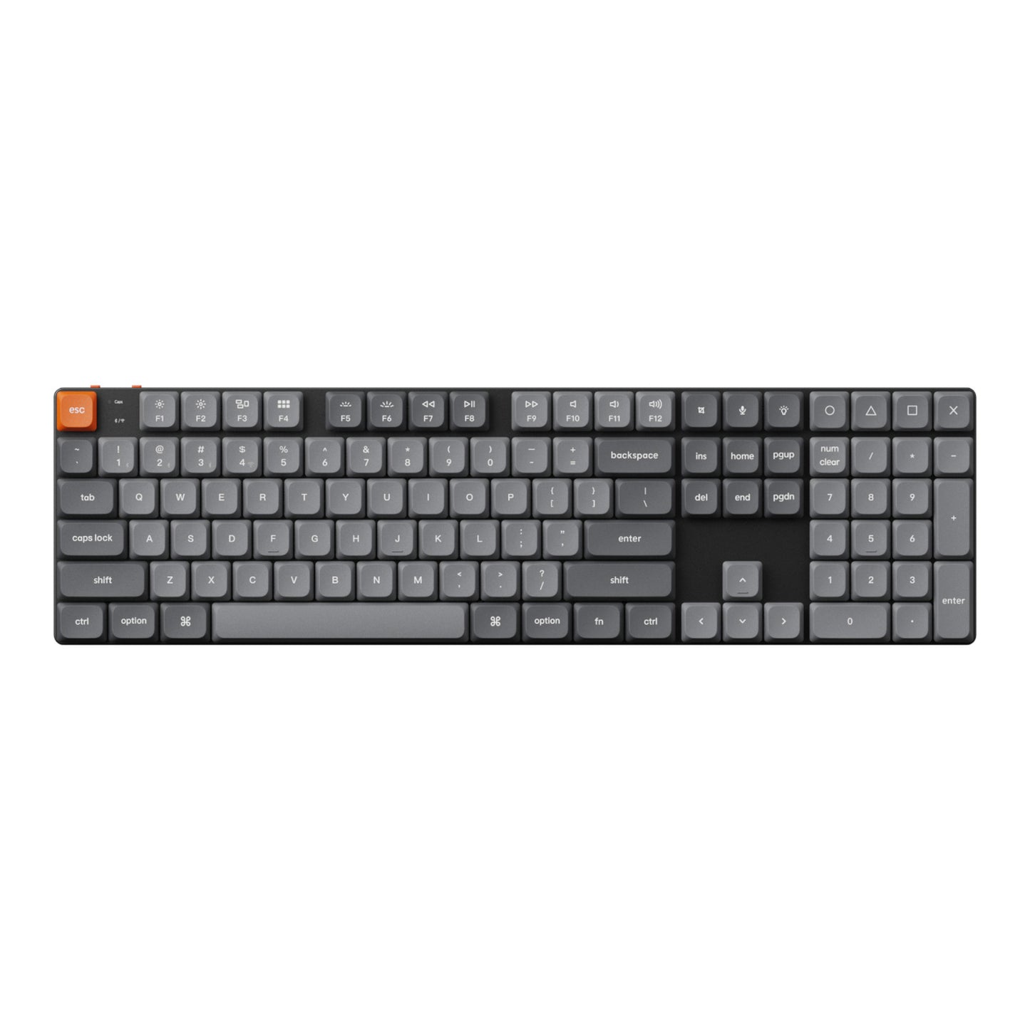 Keychron K5 Max Qmk/Via Full-Sized Wireless Custom Mechanical Keyboard | Red Switches image 2