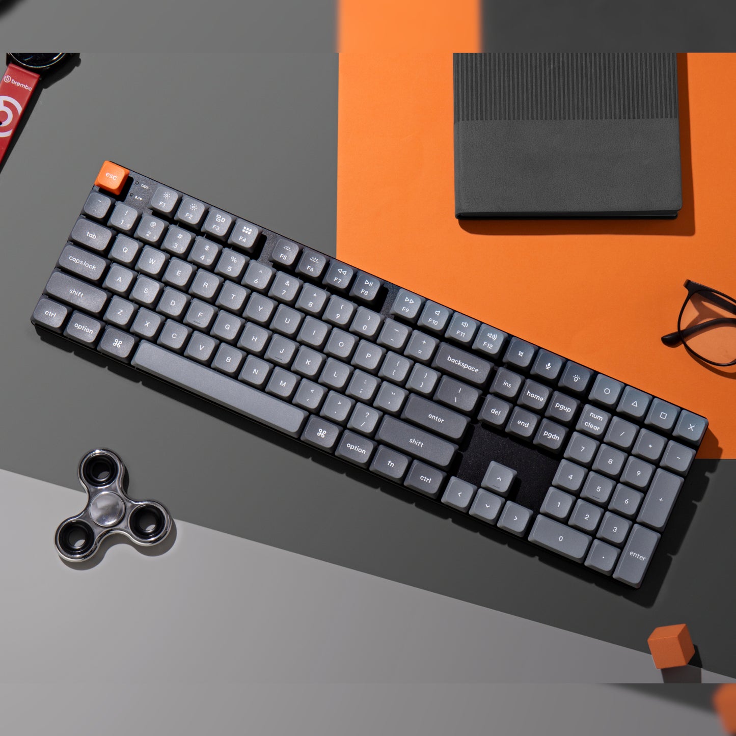 Keychron K5 Max Qmk/Via Full-Sized Wireless Custom Mechanical Keyboard | Red Switches image 5