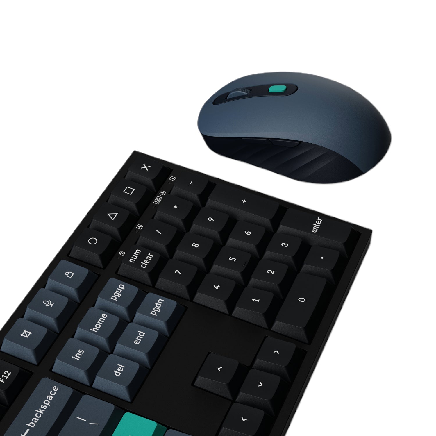 Keychron B36 100% Layout Wireless Keyboard And Mouse Combo – Black/Green image 3
