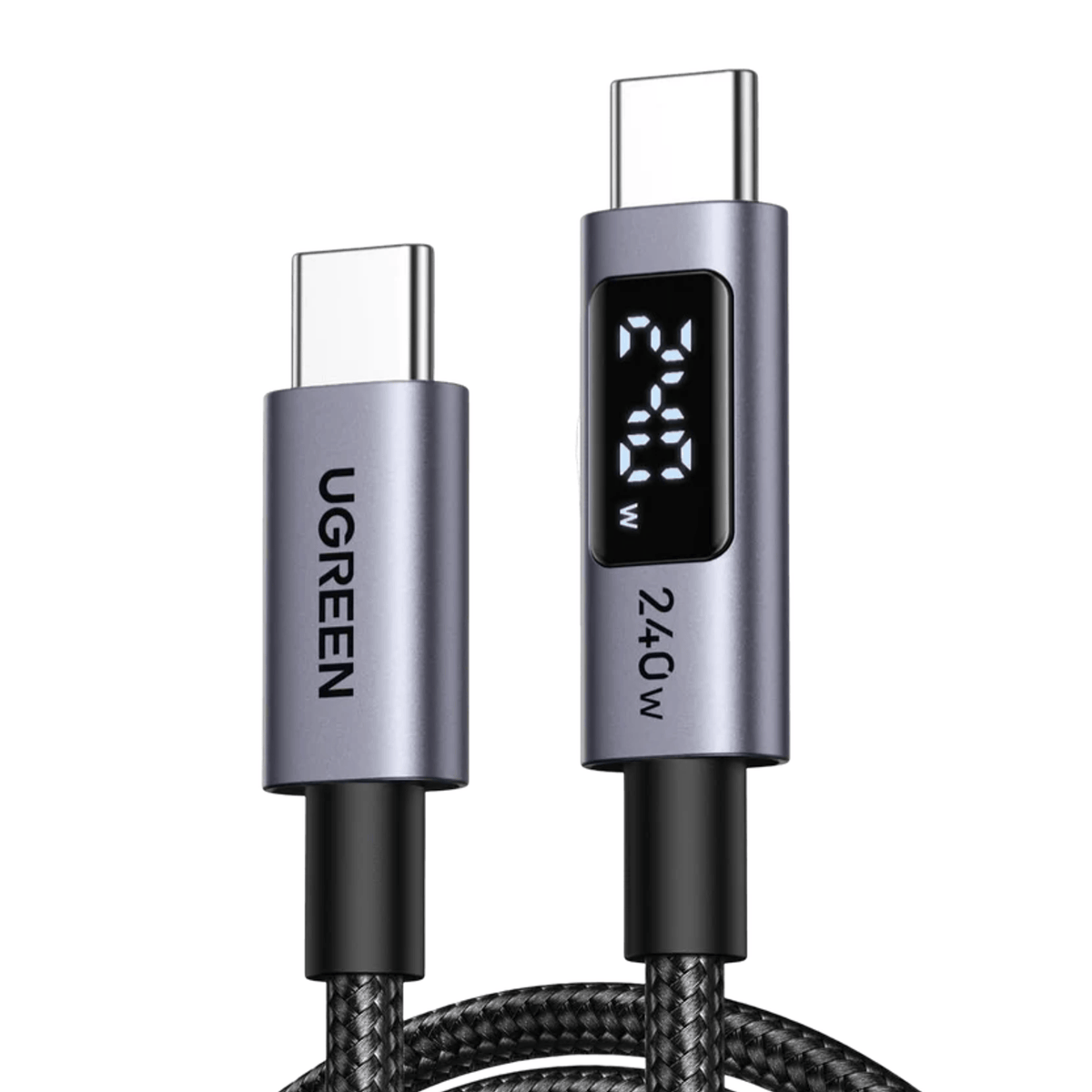 Ugreen 240W USB Type-C Cable With LED Display 1M