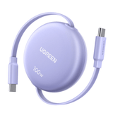 Ugreen 100W Fast Charging Retractable USB Type-C Cable 1M Purple