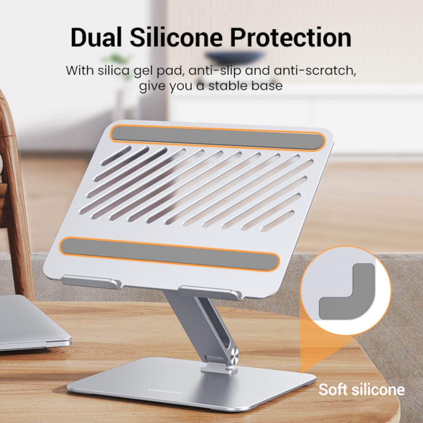 Ugreen Adjustable Laptop Stand (silver) image 2