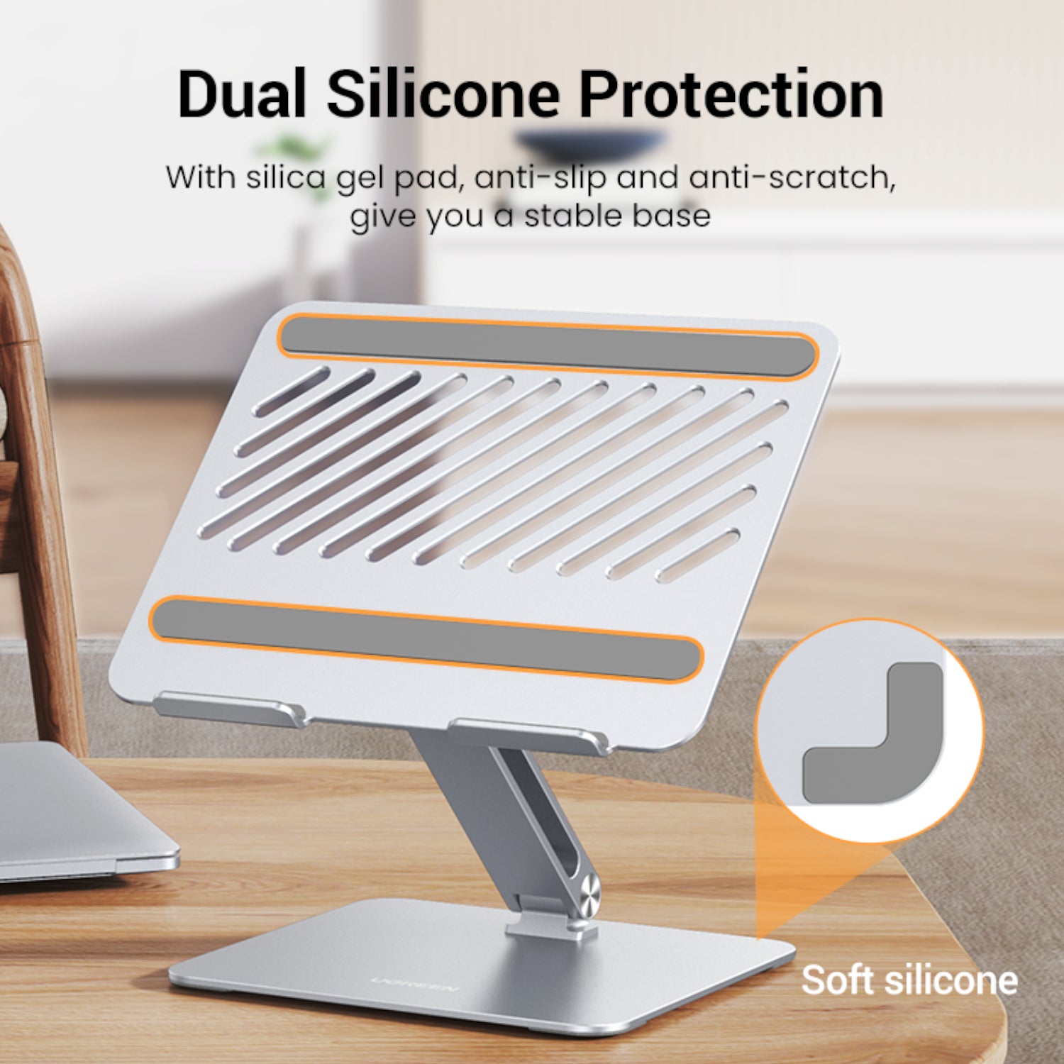 Ugreen Adjustable Laptop Stand (silver) image 2