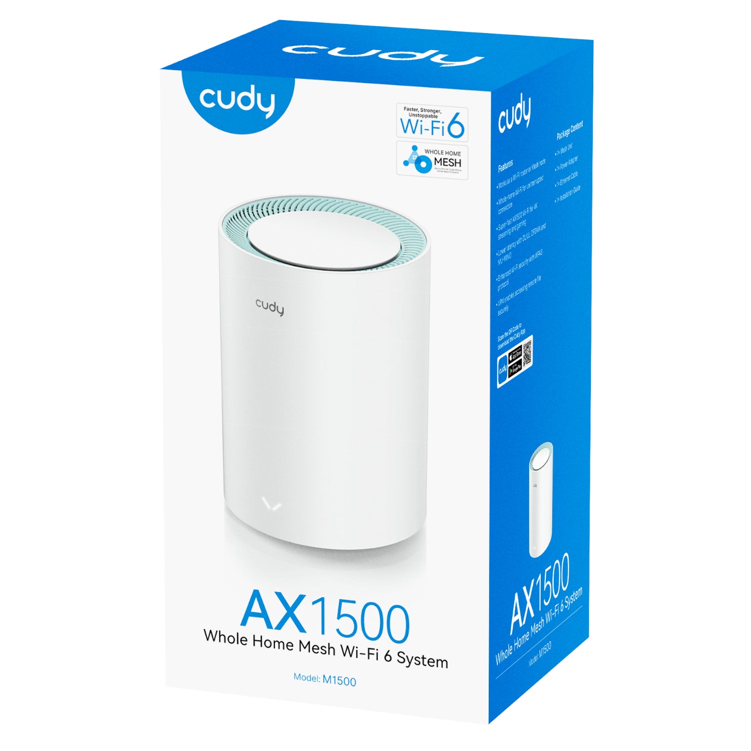 Cudy AX1500 Gigabit Mesh WI-FI 6 System – 1 Pack image 3