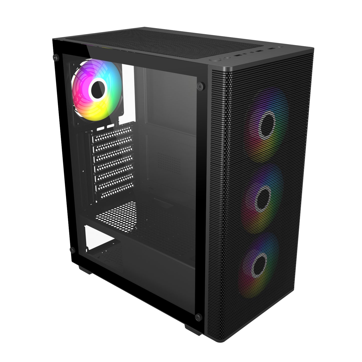 Fsp M220 ATX Mid Tower Gaming Chassis Black image 4
