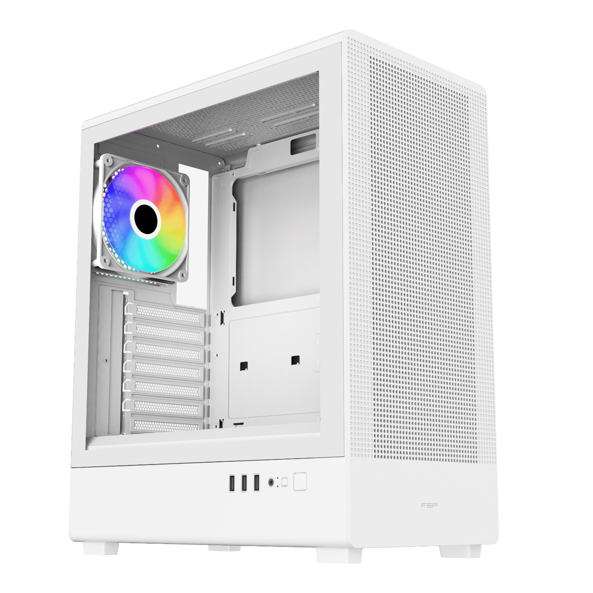 Fsp M221 ATX Mid Tower Gaming Chassis White