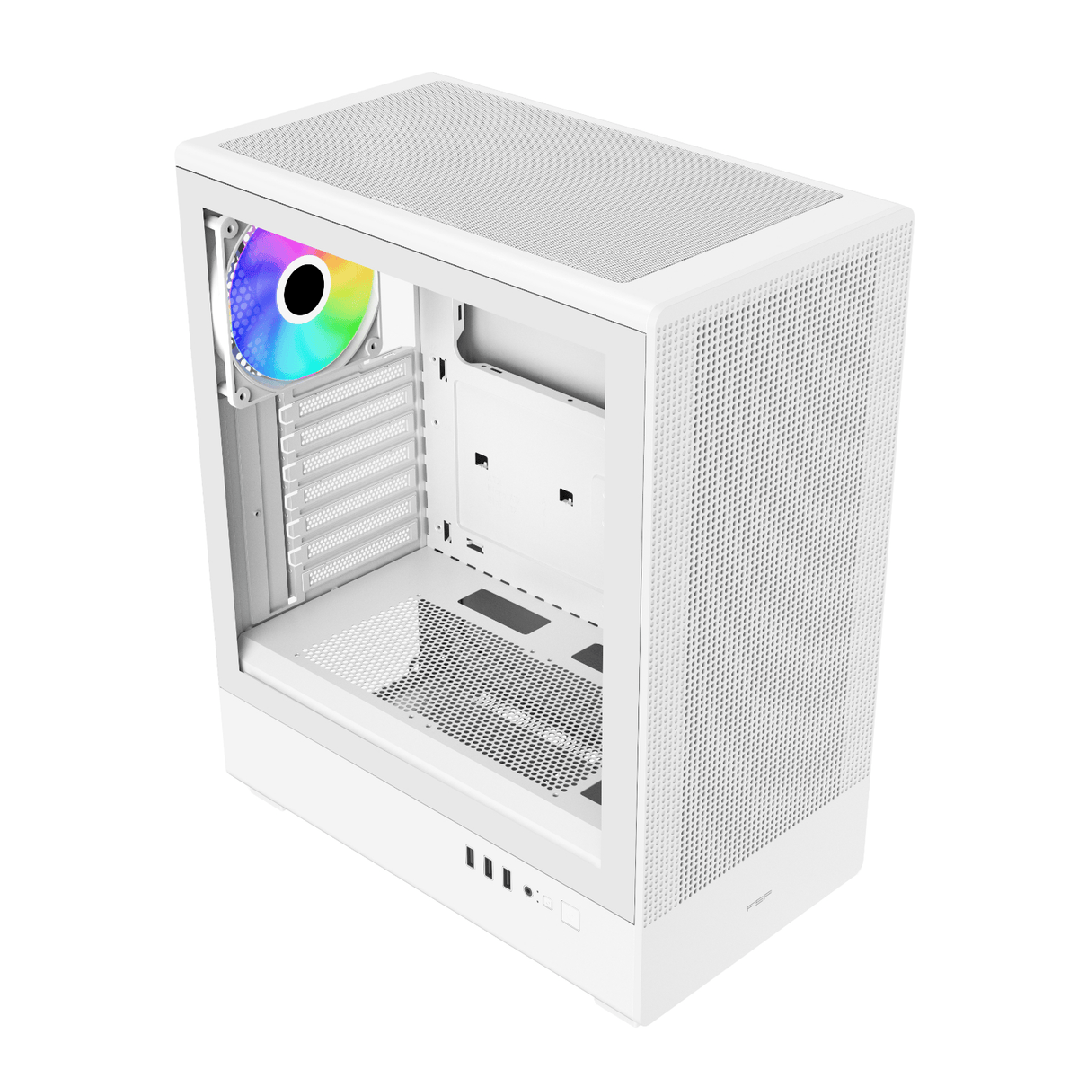 Fsp M221 ATX Mid Tower Gaming Chassis White image 4