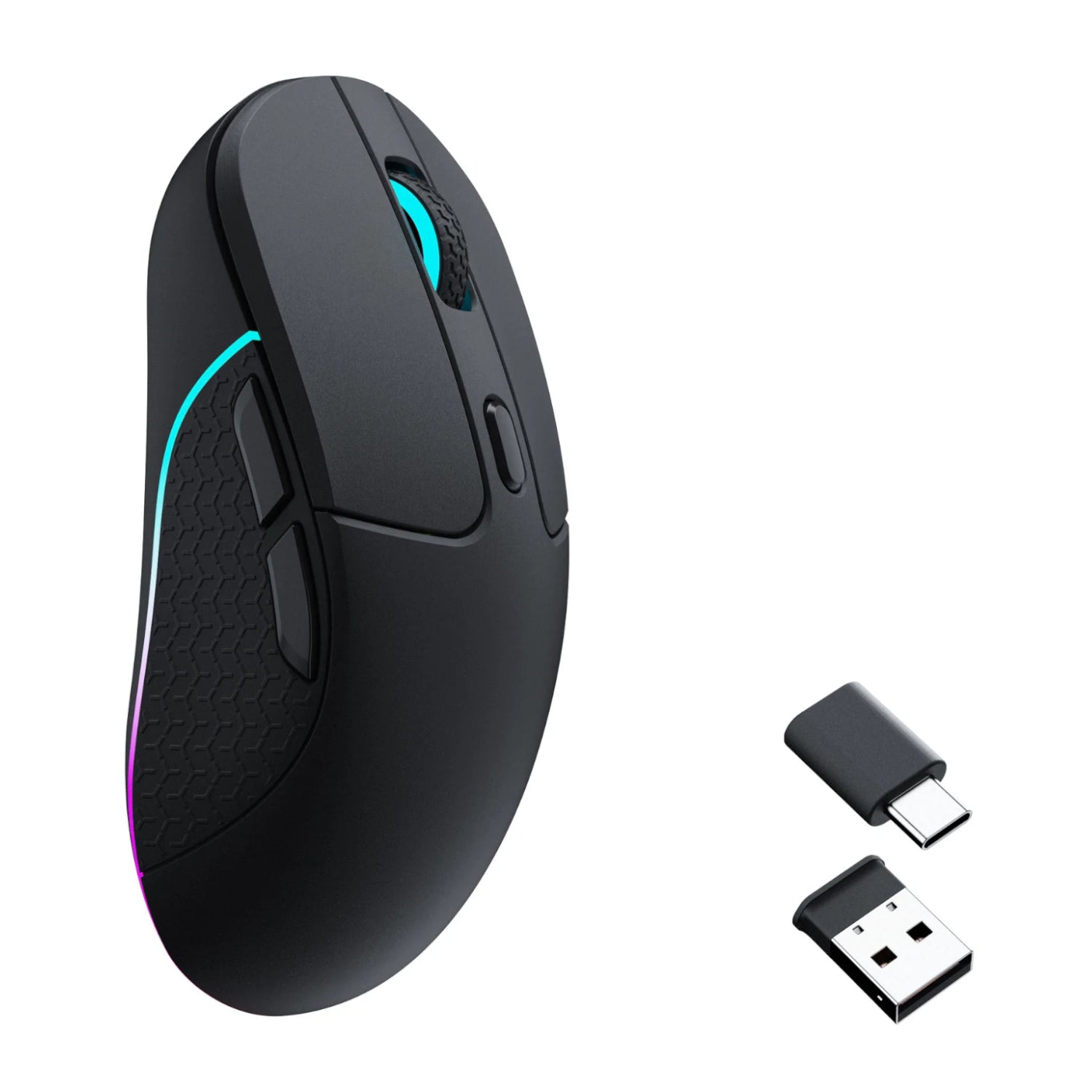 Keychron M3 RGB Wireless Optical Mouse – Black image 2